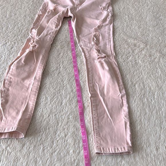 Refuge pink distressed skinny jeans size 6 - Picture 15 of 16